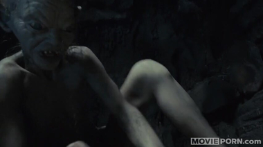 Противный Голлум трахается в пещере с Фродо за кольцо Всевластья